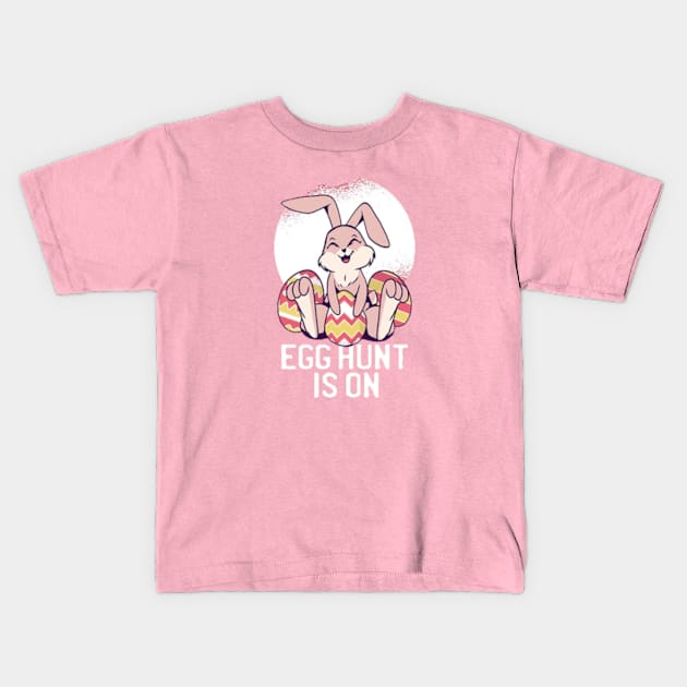 Easter Bunny Spring Gnome Easter Egg Hunting And Basket Gift Kids T-Shirt by lunacreat